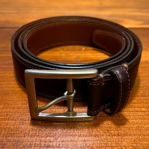 Coach Dark Brown Leather Belt (Men’s 38)